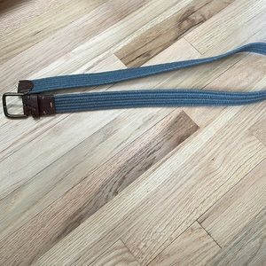 Gray woven belt
